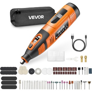 VEVOR 136-Piece Cordless Rotary Tool Kit, DC8V Portable Mini Power Rotary Tool, 5 Speeds 5000-30000RPM Multi-Purpose DIY Tools for Engraving, Sanding, Polishing, Carving, Grinding, Cutting, DIY Craft(119PCS)