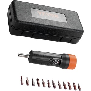 VEVOR 1/4″ Drive Screwdriver Torque Wrench with Scale, 10-70 in/lbs Torque Range, 1 in-lbs Torque Increment Torque Screwdriver with Bits & Case(Magnetic 10-70 in-lb)