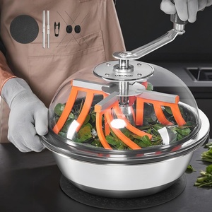 VEVOR 16 inch Stainless Steel Bud Leaf Trimmer with Clear Visibility Dome and Hand Pruners for Cutting Leaves, Buds, Flowers, Hydroponic Plants(Silver)