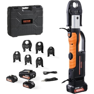 VEVOR 18V Press Tool, 32KN Electric Pipe Crimping Tool for 1/2″ to 2″ Copper Pipes, 360° Rotation Automatic Crimper with Brushless Motor & 6 Jaws – Compatible with ProPress(6 VUS Press Jaws)