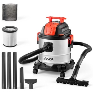 VEVOR 2.6 Gallon 2.5 Peak HP Wet and Dry Shop Vac， Portable Shop Vacuum and Blower 3-in-1 with Filter, Hose and Attachments for Home and Car Cleaning Black/Yellow(Stainless Steel)