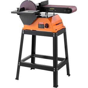 VEVOR 6″ Disc Sander & 2″ x 42″ Belt Sander, 420W Professional Bench Belt Disc Sanders Combo with Multiple Angle Adjustments for DIY Woodworking, Furniture Refinishing, Knife Sharpening(9″ Disc & 6″ x 48″ Belt Sander Combo)