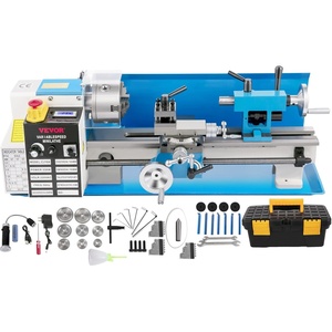 VEVOR 7″x14″ Metal Lathe, Upgraded Digital Display, 550W | Variable Speed 2250RPM, 3-jaw Chuck, CNC Mini Lathe Machine, Precision Tool Box, Benchtop(7″ x 14″)