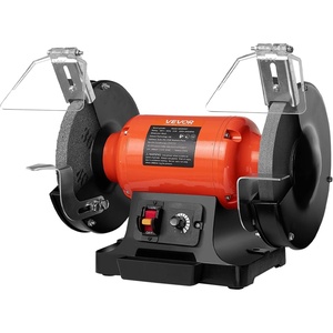 VEVOR Bench Grinder, 8-inch Variable Speed Bench Grinder, 2000-3450RPM Table Grinders with 550W 5.0A 3/4Hp Induction Motor, 36/60-Grit Grinding Wheel & Adjustable Eye Shield for Sharpening Grinding(8 inch-550W)