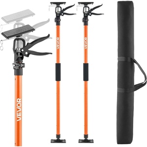 VEVOR Cabinet Jack Support Pole, 2-Pack, 45.7-114.2 Inch Steel Telescopic Quick Support Rod, Adjustable 3rd Hand System up to 154 lbs Capacity for Installing Cabinets, Lifting Drywall, Cargo Bars(2 PCS)