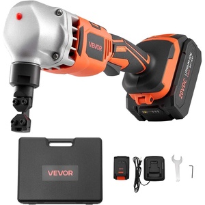 VEVOR Cordless Metal Nibbler, with 18 V 2000 mAh Battery, 1200 RPM Brushless Motor, Electric Nibbler Metal Cutter with Plastic Carrying Case for Cutting Stainless Steel, Aluminum, and Copper Sheet(0.07in/1.8mm – 18V 1200RPM)