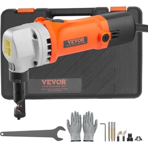 VEVOR Cordless Metal Nibbler, with 18 V 2000 mAh Battery, 1200 RPM Brushless Motor, Electric Nibbler Metal Cutter with Plastic Carrying Case for Cutting Stainless Steel, Aluminum, and Copper Sheet(0.06in/1.6mm – 550W 2200RPM)