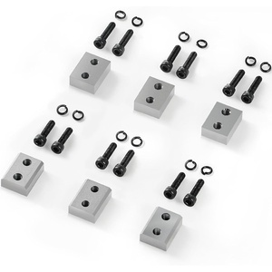 VEVOR Electric Rebar Cutter Replacement Blades 6 PCS 16mm(5/8 Inch) – HRC58-60 Hard Jaw Blades with 12 Hex Screws & Spring Washers, Fit RC-16(RC-16 Rebar Blades)