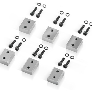 VEVOR Electric Rebar Cutter Replacement Blades 6 PCS 16mm(5/8 Inch) – HRC58-60 Hard Jaw Blades with 12 Hex Screws & Spring Washers, Fit RC-16(RC-20/22 Rebar Blades)