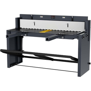 VEVOR Foot Stomp Sheet Metal Shear, 52 in Width Manual Floor Shear, with Soild Steel Frame, Adjustable Blade Gap, Material Stops, Foot-Pedal Control for Cutting Steel, Copper, Rebar, and Aluminum