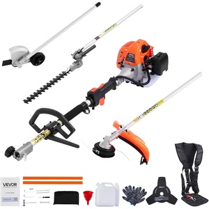 VEVOR Gas Hedge Trimmer 2 Cycle, 23.2-Inch 26cc Dual Sided Blade, Handheld, Lightweight, EPA, CE, EMC Certified, Ideal for Trimming Shrubs and Bushes, Includes Blade Cover, Gloves and Ear Protectors(26cc)