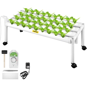 VEVOR Hydroponics Growing System Kit, 3-Tier 108 Sites UPVC Pipe Hydroponic Grow Kit with Timed Irrigation, Thickened Hydroponic Pipes, Indoor Home Garden Vegetable Planting Grow Kits for Fruit Herb(White)