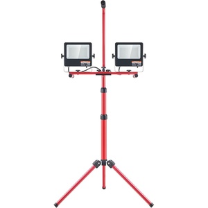 VEVOR LED Work Light with Stand, 13.2Ah, Rechargeable Cordless Camping Light, with 3 Lamp Heads, Detachable Tripod Stand, 2200 Lumens 3000K-6500K Dimmable, Portable Construction Lighting for Job Site(20000 LM | Corded | 1 Pack)