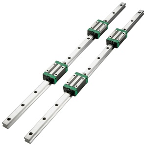 VEVOR Linear Rail Guide Kit, HGR20, 2PCS 600 mm (23.62 inch) Linear Rails and 1PCS Ball Screw, 4PCS Slide Blocks, with BF12/BK12 End Support, Coupling, and Nut Housing, for DIY CNC Routers Lathes | Linear Rail Slide HGR20-600mm(HSR 20-1700mm)