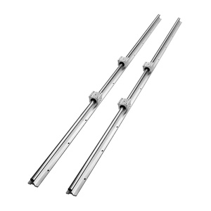 VEVOR Linear Rail Kit, SBR20, 2Pcs 2000 mm (78.74 inch) Linear Motion Guide Rails and 4Pcs Bearing Slide Blocks, Fully Supported Shaft, for Cutting, Grinding, Milling, Drilling Machines, and More(59 x 3.5 x 1.4 in)