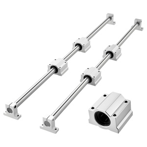 VEVOR Linear Rail Kit, SFC25, 2Pcs 1000 mm (39.4 inch) Linear Motion Guide Rails and 4Pcs Bearing Slide Blocks, for DIY Engraving Machine Lathe Milling Machine Slides, DIY Training Rocker Plate | Linear Rail Slide SFC25-1000mm(39.4 x 2.8 x 2.4 in)