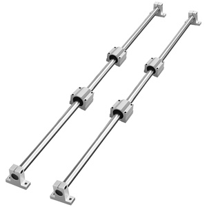 VEVOR Linear Rail Slide SFC20-1000mm 2 PCS 39.4 in/1000mm SFC20 Guide Rails 4 PCS SC20 Slide Blocks 4 PCS Rail Supports Linear Rails and Bearings Kit for Automated Machines CNC DIY Project