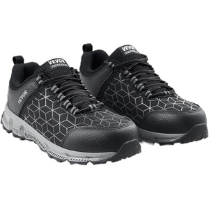 VEVOR Mens Steel Toe Shoes for Men(Black)