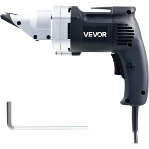 VEVOR Metal Shear, Cordless Sheet Metal Cutter with 360-Degree Pivoting Head, Double Blades, 110VAC 20VDC, Cuts 18 GA Galvanized Steel, 20 GA Stainless Steel, Aluminum, Plastic, Cardboard, 2800SPM(Corded Sheet Metal Shear)