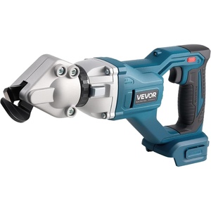 VEVOR Metal Shear, Cordless Sheet Metal Cutter with 360-Degree Pivoting Head, Double Blades, 110VAC 20VDC, Cuts 18 GA Galvanized Steel, 20 GA Stainless Steel, Aluminum, Plastic, Cardboard, 2800SPM(Cordless Sheet Metal Shear)