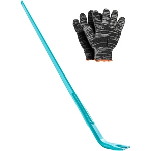 VEVOR Open Angle Monster Pry Bar, 52.5 Inch Carbon Steel Handle, 2000lbs Prying Capacity, Pry Lever Bar, Crowbar for Concrete, Demolition, Crowbaring, Ideal for Construction & Industrial Use(56inch)
