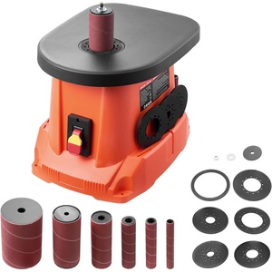 VEVOR Oscillating Belt and Spindle Sander, 2400RPM Benchtop Spindle Sander with 5/8″ Stroke, 5 Sleeves (1/2″ – 2″) & 24″ x 3.86″ Sanding Belt for Woodworking, Furniture Finishing, DIY Projects(15.6″x11.6″)