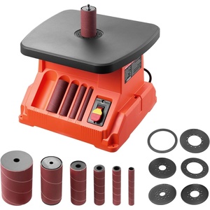 VEVOR Oscillating Spindle Sander, 2400RPM Benchtop Spindle Sander with 6 Sleeves (1/2″-3″), 5/8″ Stroke & 15.4 x 16.3-inch Wide Worktable for Furniture Finishing, Crafts Sanding, DIY Woodworking