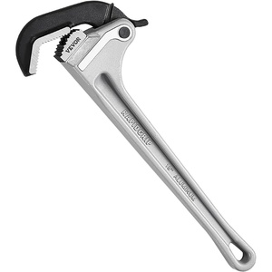 VEVOR Pipe Wrench, 18″ Aluminum Straight Pipe Wrench, Adjustable Plumbing Wrench, with High Strength Jaw and Ergonomic Handle, Easy to Carry, Hangable Design, for Water Pipes, Automotive Repairs(18″ Adjustable Pipe Wrench)