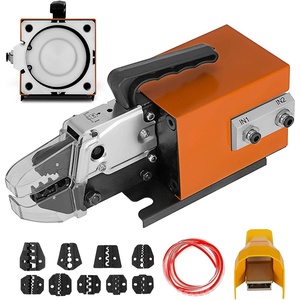 VEVOR Pneumatic Crimping Tool Am-10, Air Powered Wire Terminal Crimping Machine Crimping Up To 16mm2, Pneumatic Crimper Plier Machine with 10 Sets Of Dies for Many Kinds of Terminals