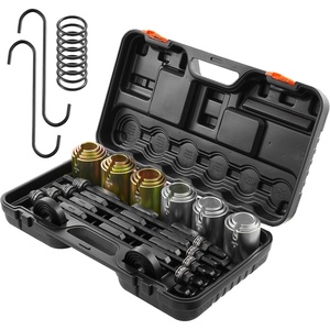 VEVOR Pull and Press Sleeve Kit, 26 PCS, Steel Bush Removal Insertion Sleeve Tools with Carrying Case, Compatible with LCV and HGV Engines, for Removing and Installing Bushings, Bearings, and Seals(26PCS【Upgrade】)