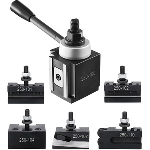 VEVOR Quick Change Tool Post Set, 6 Pcs, Includes Lathe Tool Holders, Tool Post with Turning Tool Holder Accessories, Fit for Mini Lathe & Metal Lathe 6″-12″ Swing, Durable Steel Material(6-Pcs)