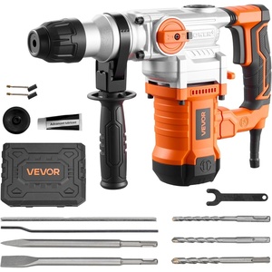VEVOR Rotary Hammer Drill, 1-9/16 in SDS-Max Cordless, Heavy Duty 20V Battery Powered Rotary Hammer, Including 2 Batteries, Charger, Drill Bit, Pointed Chisel, Carrying Case, for Concrete, Masonry(1-1/8″ – 1100W)