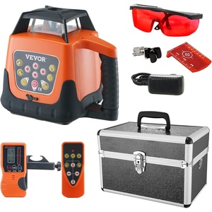 VEVOR Rotary Laser Level 1650ft,360 Degree Self Leveling Red Cross Line Laser,5 Rotation Speeds&4 Scanning Angles Adjustment,IP66 Waterproof Remote Control Manual Self-leveling Mode,Battery Included