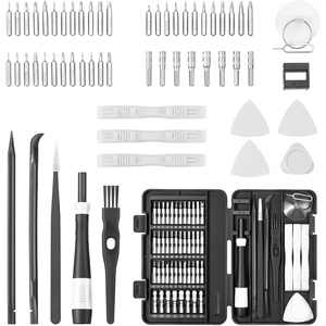 VEVOR Screwdriver Set, 59-Piece Small Precision Screwdriver Set with Phillips, Flat Head, Torx, Pentalobe Bits, Tweezer for Men, Mini Cleaning Repair Tool Kit for iPhone, MacBook, Laptop, Computer(59 in 1 – With Storage Case)