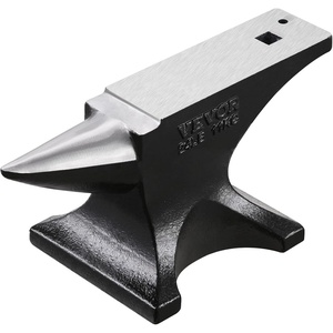 VEVOR Single Horn Anvil, 25lbs Cast Steel Anvil with Stable Base, Metal Working Tool for Blacksmiths(25LBs)