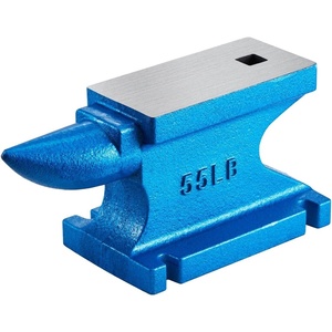 VEVOR Single Horn Anvil, 25lbs Cast Steel Anvil with Stable Base, Metal Working Tool for Blacksmiths(55LBs)