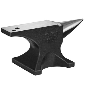 VEVOR Single Horn Anvil, 66 lbs, High Hardness Cast Steel, Rugged Round Horn Anvil Blacksmith, with Pritchel and Hardy Hole, Large Countertop Stable Base, Metalsmith Tool for Bending and Shaping(Black)