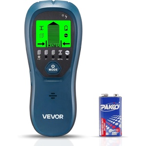VEVOR Stud Finder Wall Scanner, 5 in 1, Electronic Wall Stud Detector with Smart Sensor, High-Definition LCD Display and Audio Alarm, for the Center and Edge of Metal, AC Wire, Joists, Pipes, Blue
