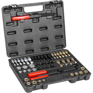 VEVOR Thread Repair Kit – 166Piece Metric HSS Drill Helicoil Repair Kit – M5 M6 M8 M10 M12 Portable Rethreading Tool Kit – Thread Inserts Taps Breakoff Installation Tools(SAE&METRIC)