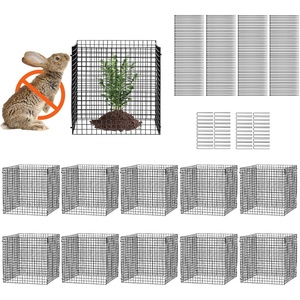 VEVOR Tomato Cages, 11.8″ x 11.8″ x 46.1″, 10 Packs Square Plant Support Cages, Silver PVC-Coated Steel Tomato Towers for Climbing Vegetables, Plants, Flowers, Fruits(black)