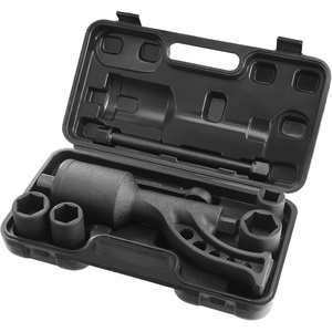 VEVOR Torque Multiplier, 1 Inch Drive Lug Nut Wrench/Multiplier Heavy Duty Torque Multiplier Wrench Set, 1:58 4800N.m Lug Nut Remover, Includes 8 Sockets (24-38mm) and Storage Case(1:64 4 Sockets)