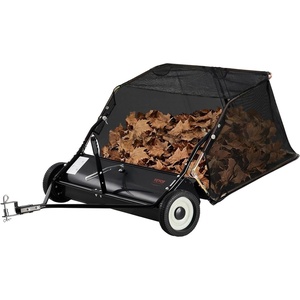 VEVOR Tow Behind Lawn Sweeper, 44 in Pull Behind Lawn Sweeper, 25 cu. ft Large Capacity Leaf & Grass Collector, Heavy Duty Garden Sweeper with Adjustable Sweeping Height for Yard, Lawn, Farm(42 Inch)