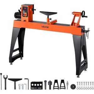 VEVOR Wood Lathe, 6Amp 1 HP Benchtop Wood Lathe Machine with 150 to 3800 RPM Variable Speed 12 x 18″ Workbench Brushless DC Motor Cast Iron Construction for Beginners DIY Enthusiasts Woodworking(16″ x 40″-1.5 HP)