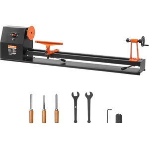 VEVOR Wood Lathe, 6Amp 1 HP Benchtop Wood Lathe Machine with 150 to 3800 RPM Variable Speed 12 x 18″ Workbench Brushless DC Motor Cast Iron Construction for Beginners DIY Enthusiasts Woodworking(14″ x 40″-0.5HP)
