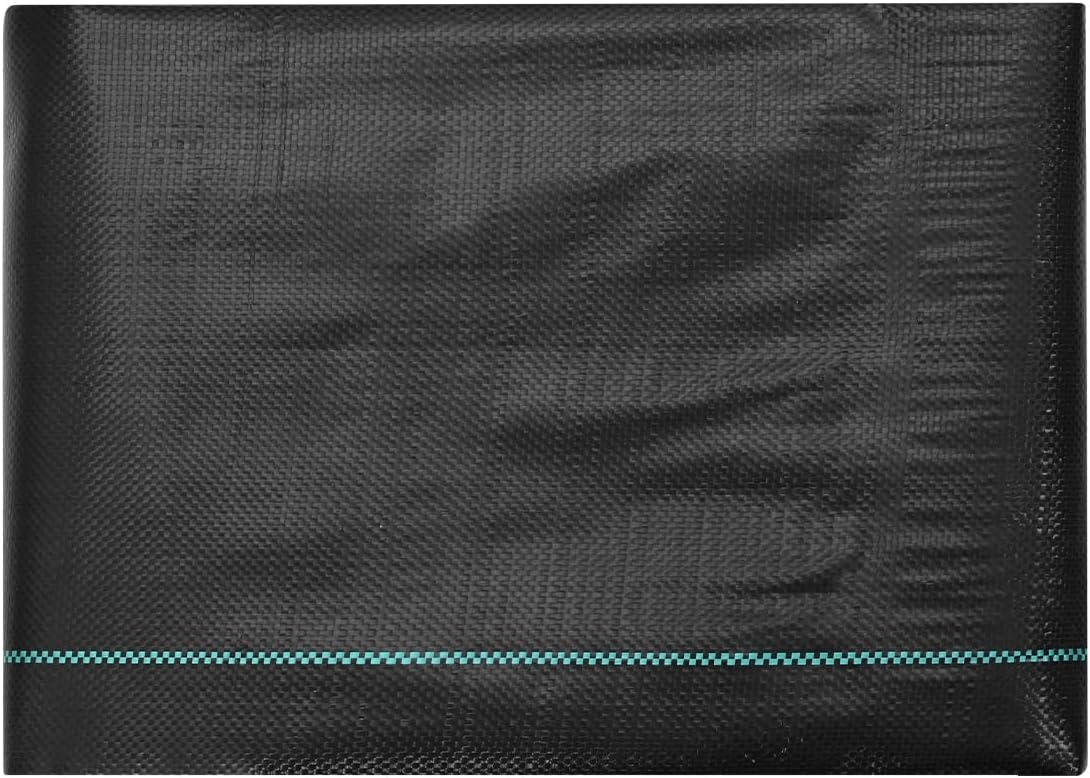 image:imageVEVOR 3x100FT 32oz Weed Barrier Fabric Heavy Duty Landscape Fabric Weed Blocker Fabric Garden Weed Mat Lawn Fabric Weed Control Fabric Driveway Fabric Ground Cover Woven Landscape Cloth Black4FT100FT32OZ