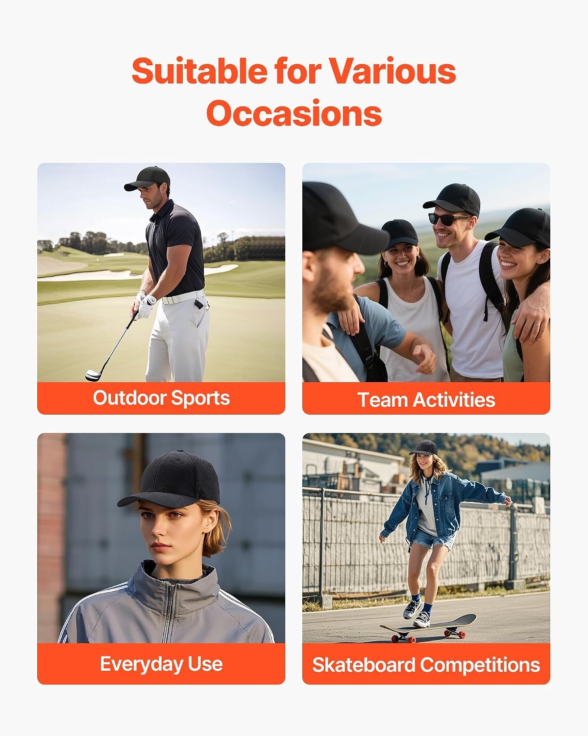 image:imageVEVOR Baseball Cap1