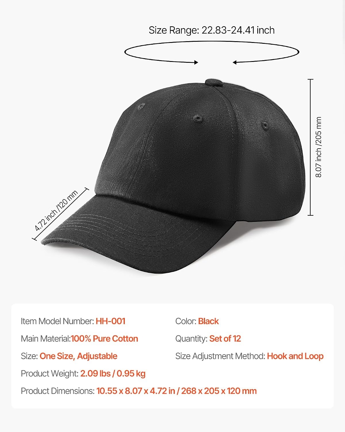image:imageVEVOR Baseball Cap12