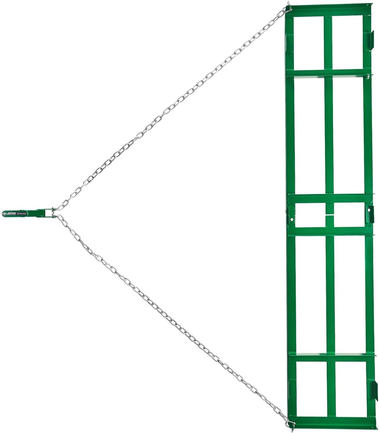 image:imageVEVOR Drag Harrow 8 ft Heavy Duty Tow Behind Drag Harrow with Adjustable Bars amp 72 in Chain Driveway Grader Landscape Rake for ATV UTV Tractor Mower Tow Behind Yard Lawn Leveling Tool8 FT Green