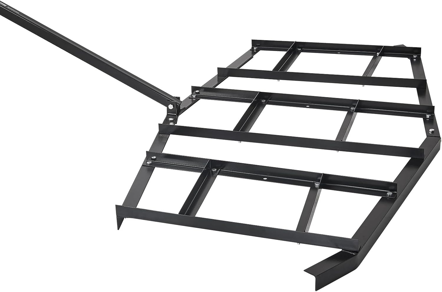 image:imageVEVOR Drag Harrow 84 Width Tow Behind Drag Harrow Q235 Steel Driveway Grader with Adjustable Bars amp Pin Hitch Support up to 50 lbs Tractor Driveway Harrow for ATVs UTVs Garden Lawn Tractors84 in