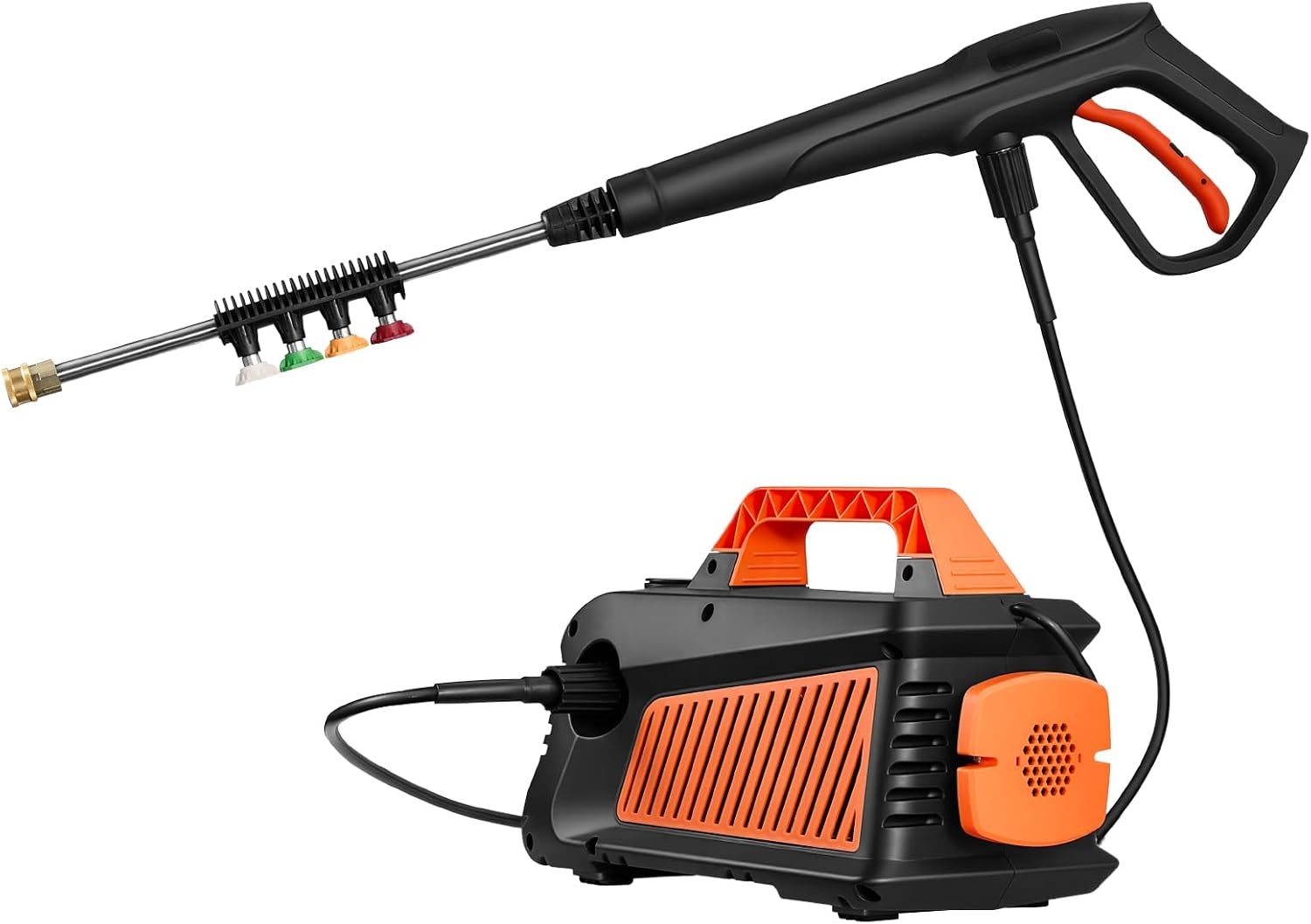 image:imageVEVOR Electric Pressure Washer 1958 Max PSI 25 Max GPM Portable Power Washer with 4 Nozzles Metal Extension Wand CommercialGrade 5Piston Plunger Pump High Pressure for CarsDrivewaysPatios2000 PSI 159 GPM